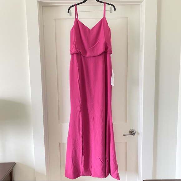 Dress The Population Gracelyn Hibiscus Pink Maxi Dress - Picture 2 of 10